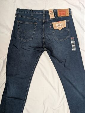 Levi's Men's 501 Classic Straight Jeans - Dark Blue